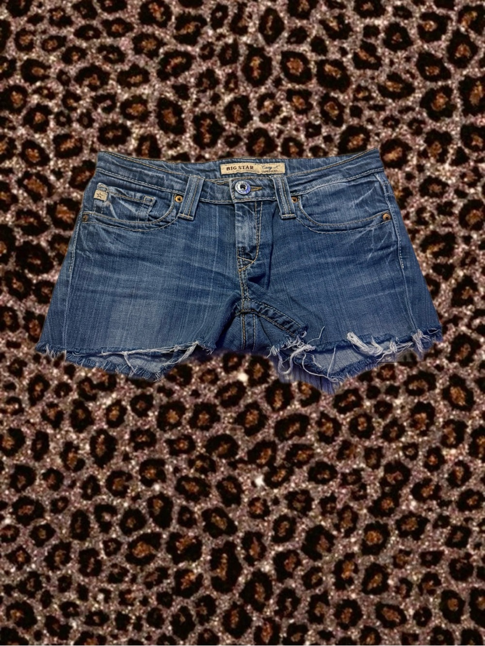 Big Star Blue Distressed Denim Cutoff Shorts